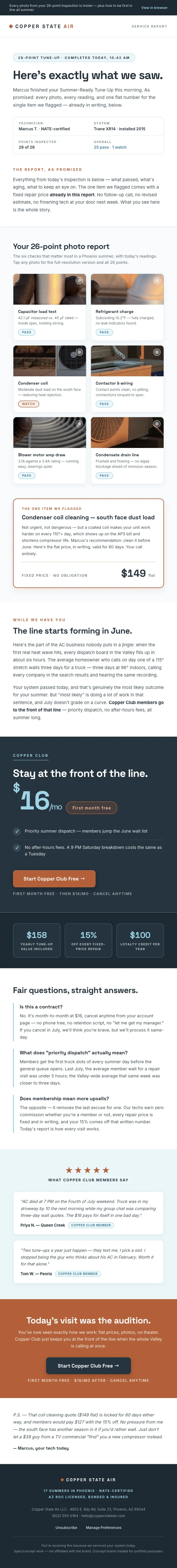 The photos from today’s tune-up (plus one thing) — Klaviyo email render