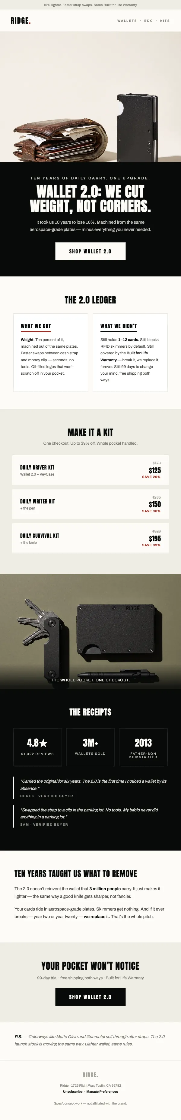 It took us 10 years to lose 10% — Klaviyo email render